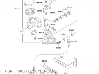 FRONT MASTER CYLINDER - VN800B10 VULCAN 800 CLASSIC 2005 USA CALIFORNIA CANADA