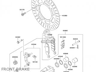 FRONT BRAKE - VN800B10 VULCAN 800 CLASSIC 2005 USA CALIFORNIA CANADA