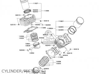 CYLINDER/PISTON(S) - VN800B10 VULCAN 800 CLASSIC 2005 USA CALIFORNIA CANADA