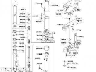 FRONT FORK - VN800B10 VULCAN 800 CLASSIC 2005 USA CALIFORNIA CANADA