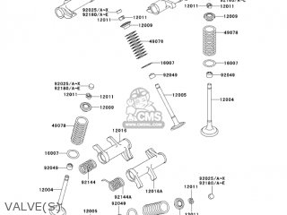 VALVE(S) - VN800B10 VULCAN 800 CLASSIC 2005 USA CALIFORNIA CANADA