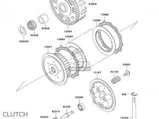 CLUTCH - VN800B10 VULCAN 800 CLASSIC 2005 USA CALIFORNIA CANADA
