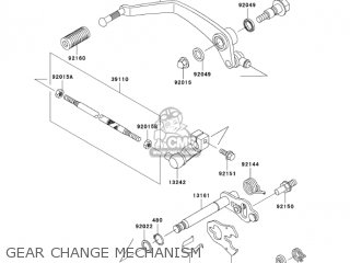 GEAR CHANGE MECHANISM - VN800B10 VULCAN 800 CLASSIC 2005 USA CALIFORNIA CANADA