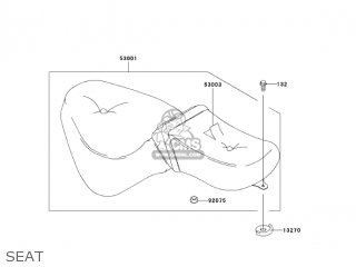 SEAT - VN800B10 VULCAN 800 CLASSIC 2005 USA CALIFORNIA CANADA