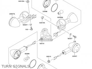 TURN SIGNALS - VN800B10 VULCAN 800 CLASSIC 2005 USA CALIFORNIA CANADA
