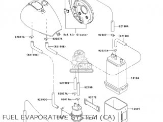 FUEL EVAPORATIVE SYSTEM (CA) - VN800B10 VULCAN 800 CLASSIC 2005 USA CALIFORNIA CANADA