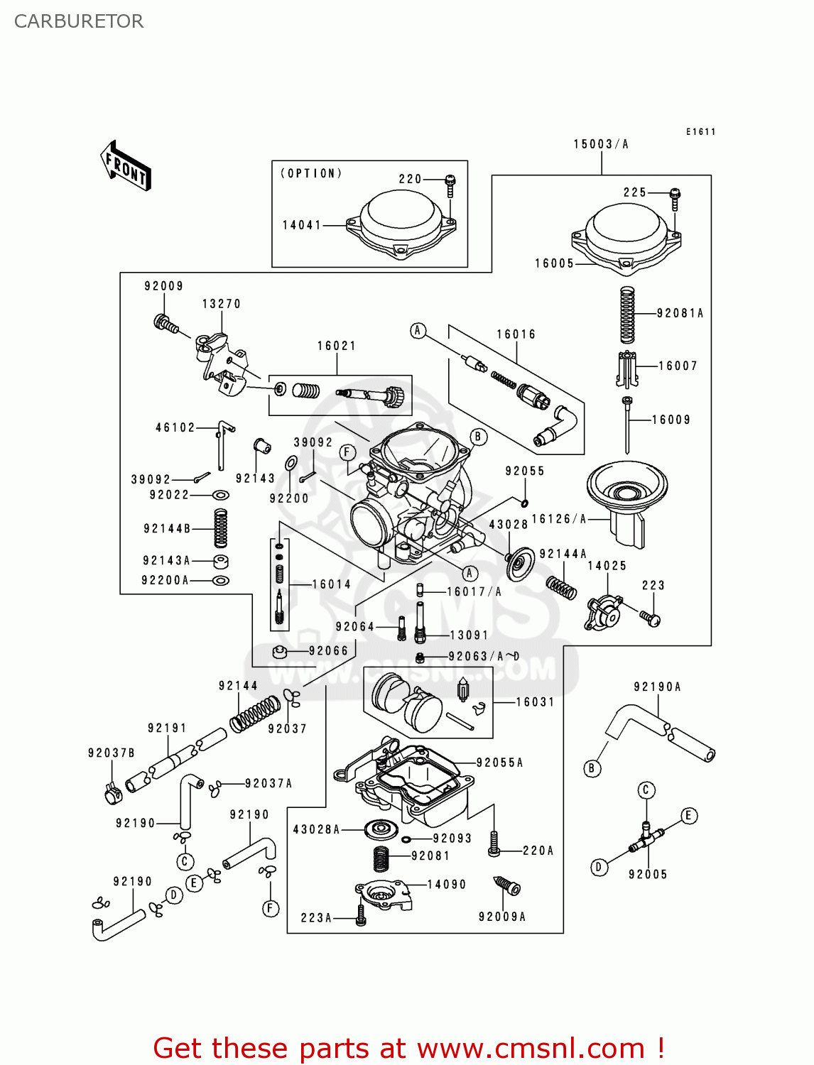 CARBURETOR VN800B2 VN800 CLASSIC 1997 EU UK FR AR FG GR IT NR SD SP ST