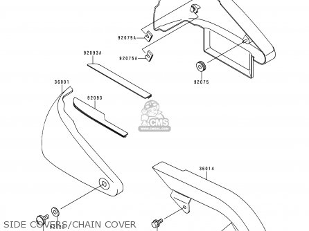 SIDE COVERS/CHAIN COVER - VN800B2 VN800 CLASSIC 1997 EU UK FR AR FG GR IT NR SD SP ST