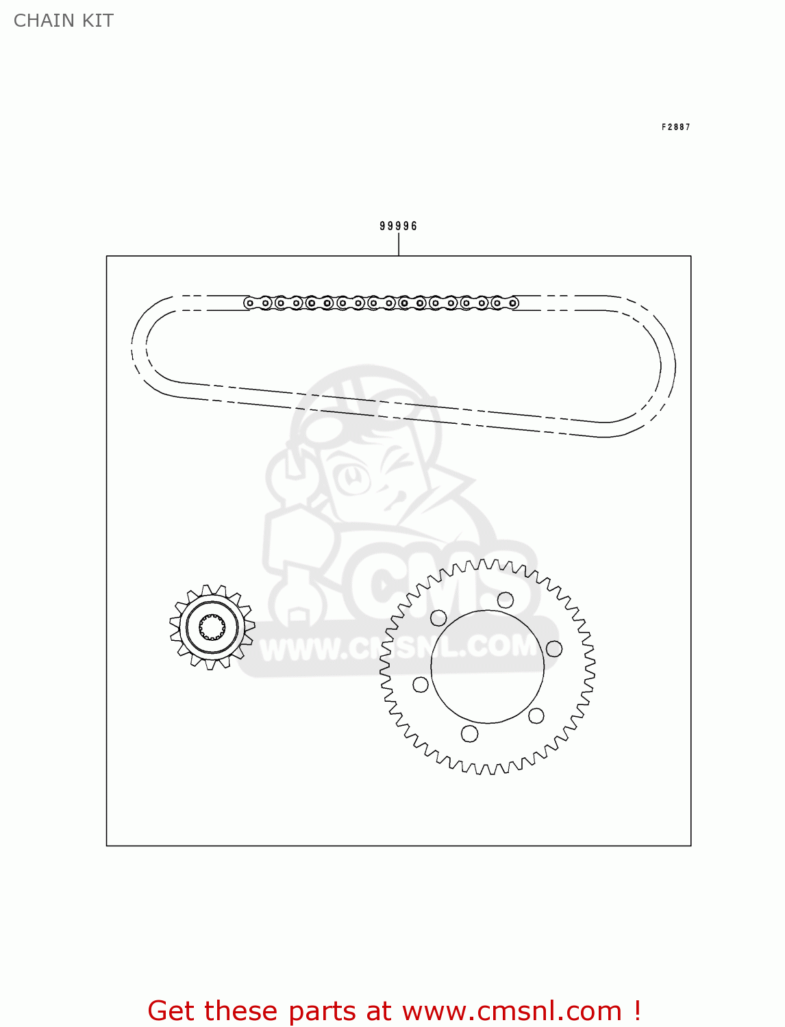 CHAIN KIT VN800B2A VN800 CLASSIC 1997 NETHERLANDS