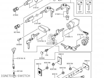 IGNITION SWITCH - VN800B2A VN800 CLASSIC 1997 NETHERLANDS