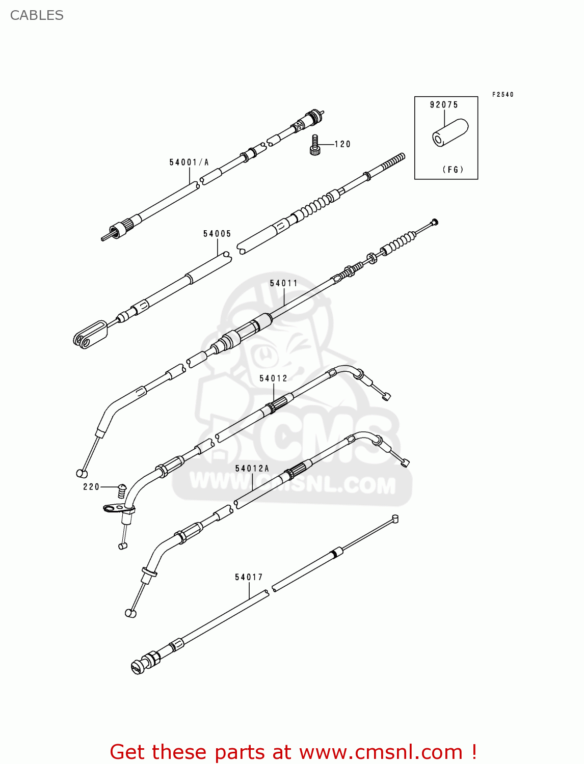 CABLES VN800B3 VN800 CLASSIC 1998 EURO UK FR NL AR FG GR IT NR SD SP ST