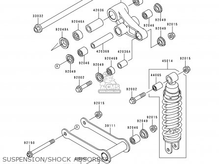 SUSPENSION/SHOCK ABSORBER - VN800B3 VN800 CLASSIC 1998 EURO UK FR NL AR FG GR IT NR SD SP ST