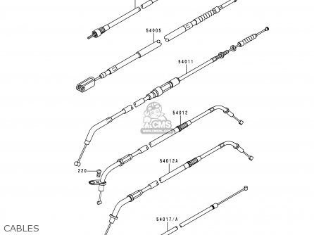 CABLES - VN800B3 VULCAN 800 CLASSIC 1998 USA CALIFORNIA CANADA