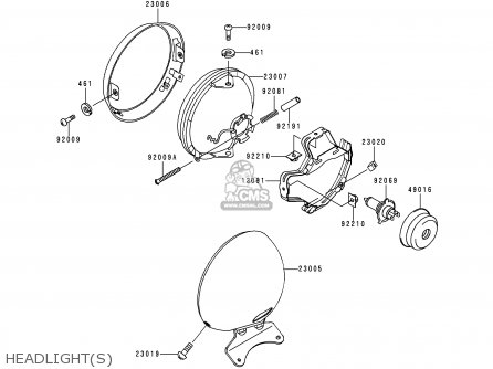 HEADLIGHT(S) - VN800B3 VULCAN 800 CLASSIC 1998 USA CALIFORNIA CANADA