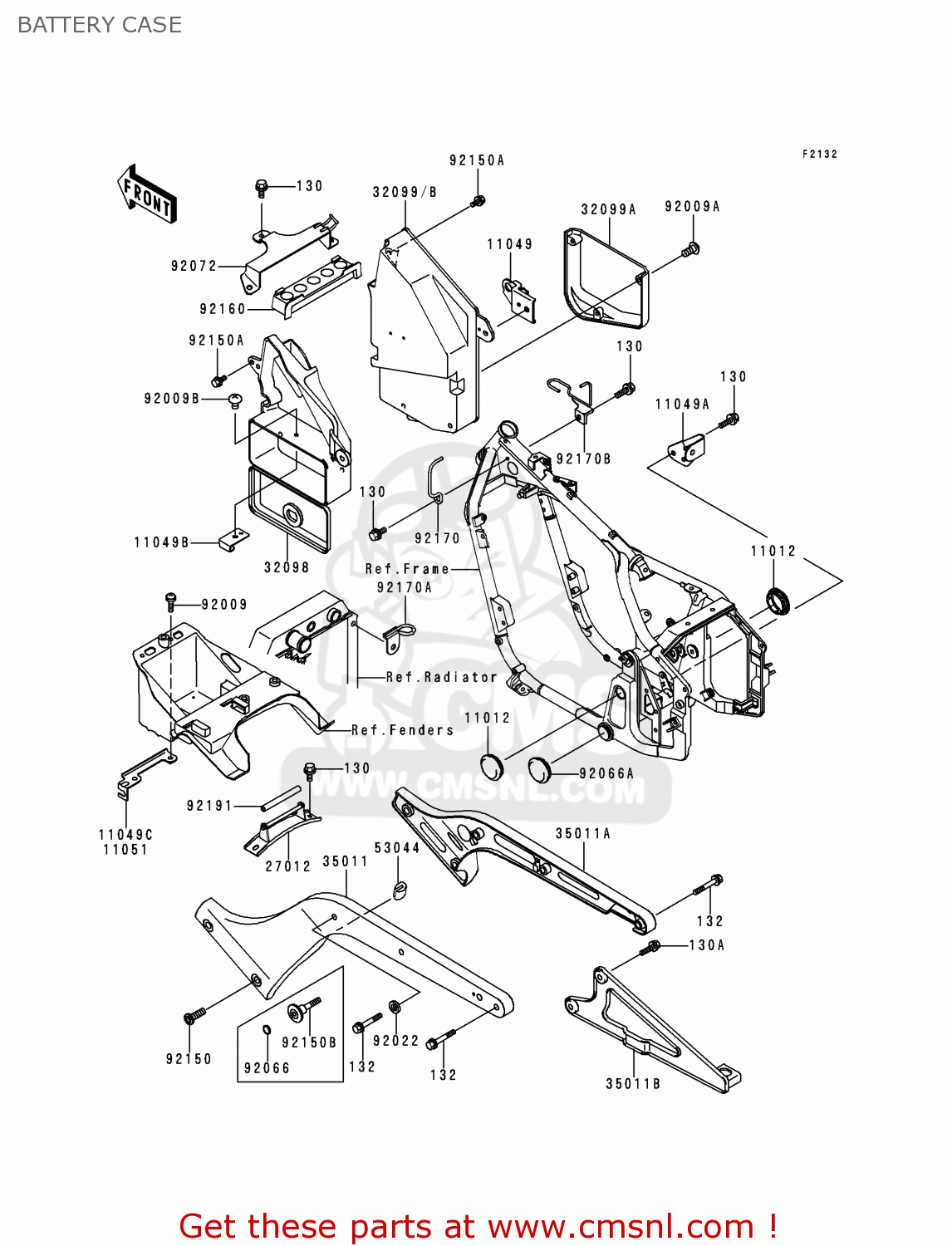 BATTERY CASE VN800B4 VULCAN 800 CLASSIC 1999 USA CALIFORNIA CANADA