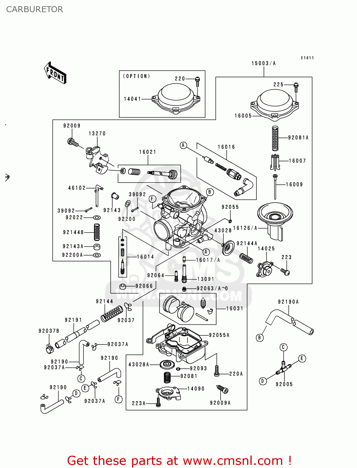 CARBURETOR VN800B5 VN800 CLASSIC 2000 EURO UK FR NL AR FG IS IT NR SD SP ST