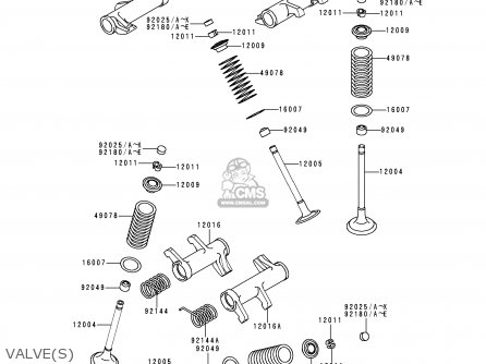 VALVE(S) - VN800B5 VN800 CLASSIC 2000 EURO UK FR NL AR FG IS IT NR SD SP ST