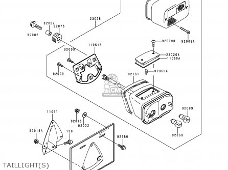 TAILLIGHT(S) - VN800B5 VN800 CLASSIC 2000 EURO UK FR NL AR FG IS IT NR SD SP ST
