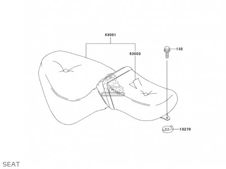 SEAT - VN800B7 VULCAN 800 CLASSIC 2002 USA CALIFORNIA CANADA
