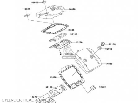 CYLINDER HEAD COVER - VN800B7 VULCAN 800 CLASSIC 2002 USA CALIFORNIA CANADA