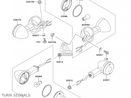 TURN SIGNALS - VN800B7 VULCAN 800 CLASSIC 2002 USA CALIFORNIA CANADA