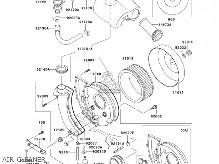 AIR CLEANER - VN800B7 VULCAN 800 CLASSIC 2002 USA CALIFORNIA CANADA