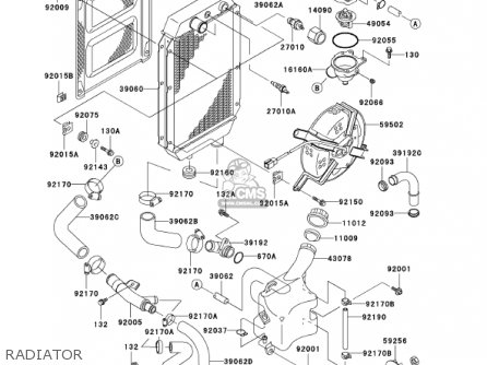 RADIATOR - VN800B7 VULCAN 800 CLASSIC 2002 USA CALIFORNIA CANADA