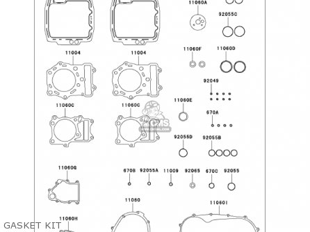 GASKET KIT - VN800B7 VULCAN 800 CLASSIC 2002 USA CALIFORNIA CANADA