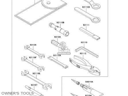 OWNER'S TOOLS - VN800B7 VULCAN 800 CLASSIC 2002 USA CALIFORNIA CANADA