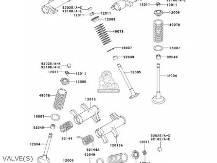 VALVE(S) - VN800B7 VULCAN 800 CLASSIC 2002 USA CALIFORNIA CANADA
