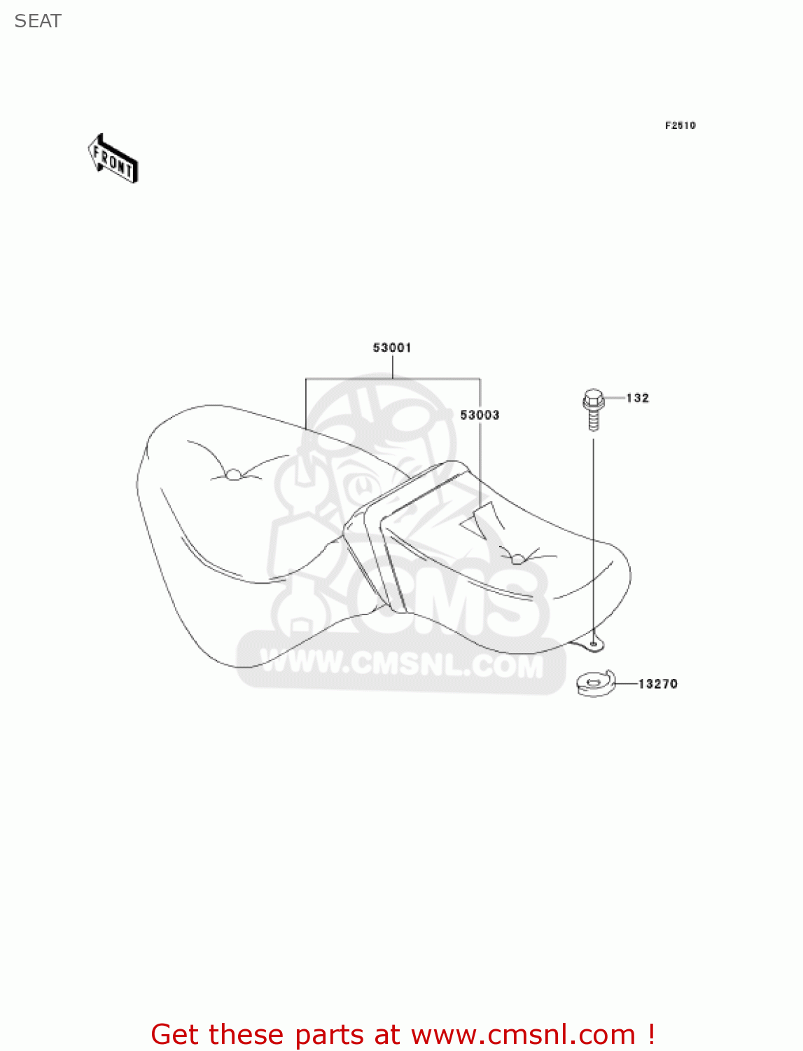 SEAT VN800B8 VULCAN 800 CLASSIC 2003 USA CALIFORNIA CANADA