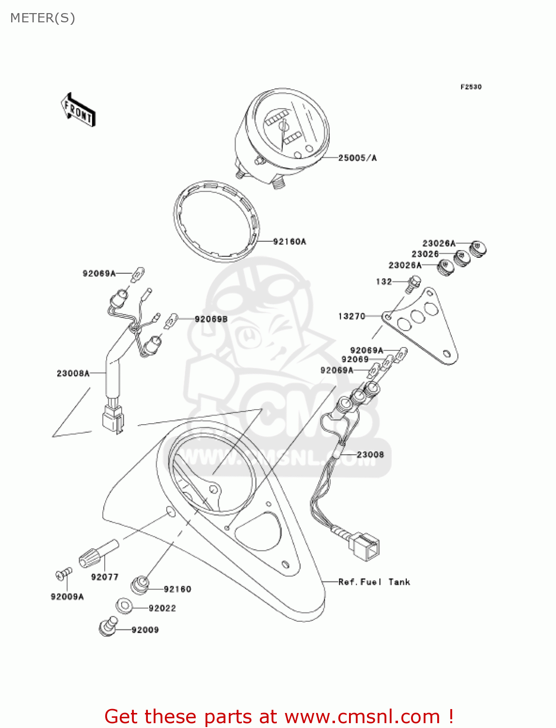 METER(S) VN800B8 VULCAN 800 CLASSIC 2003 USA CALIFORNIA CANADA