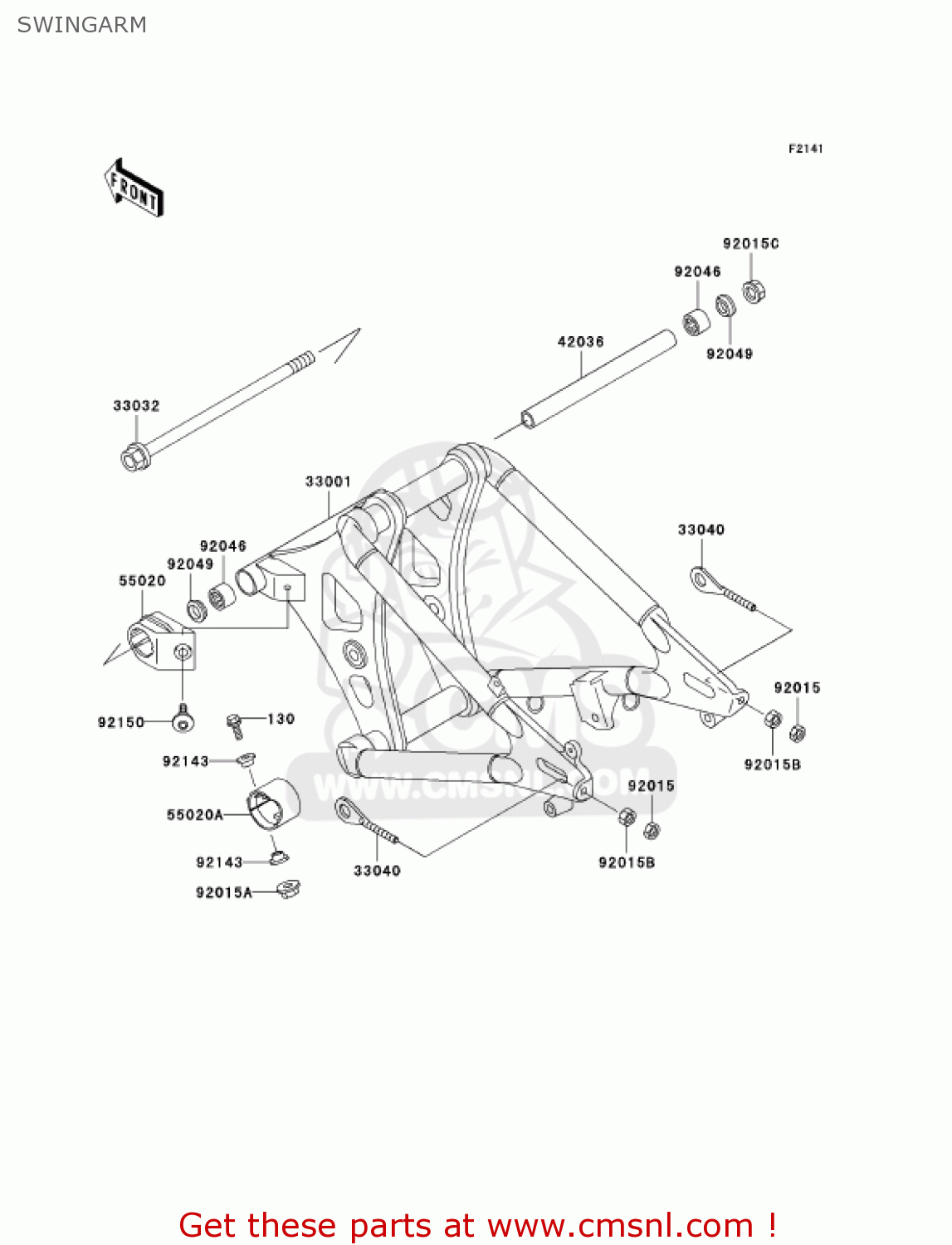 SWINGARM VN800B8 VULCAN 800 CLASSIC 2003 USA CALIFORNIA CANADA