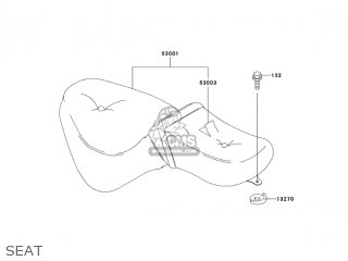 SEAT - VN800B8 VULCAN 800 CLASSIC 2003 USA CALIFORNIA CANADA