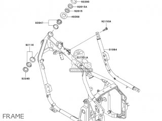 FRAME - VN800B8 VULCAN 800 CLASSIC 2003 USA CALIFORNIA CANADA
