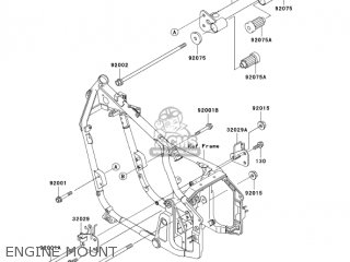 ENGINE MOUNT - VN800B8 VULCAN 800 CLASSIC 2003 USA CALIFORNIA CANADA