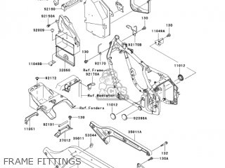 FRAME FITTINGS - VN800B8 VULCAN 800 CLASSIC 2003 USA CALIFORNIA CANADA