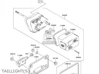 TAILLIGHT(S) - VN800B8 VULCAN 800 CLASSIC 2003 USA CALIFORNIA CANADA