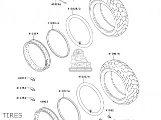 TIRES - VN800B8 VULCAN 800 CLASSIC 2003 USA CALIFORNIA CANADA