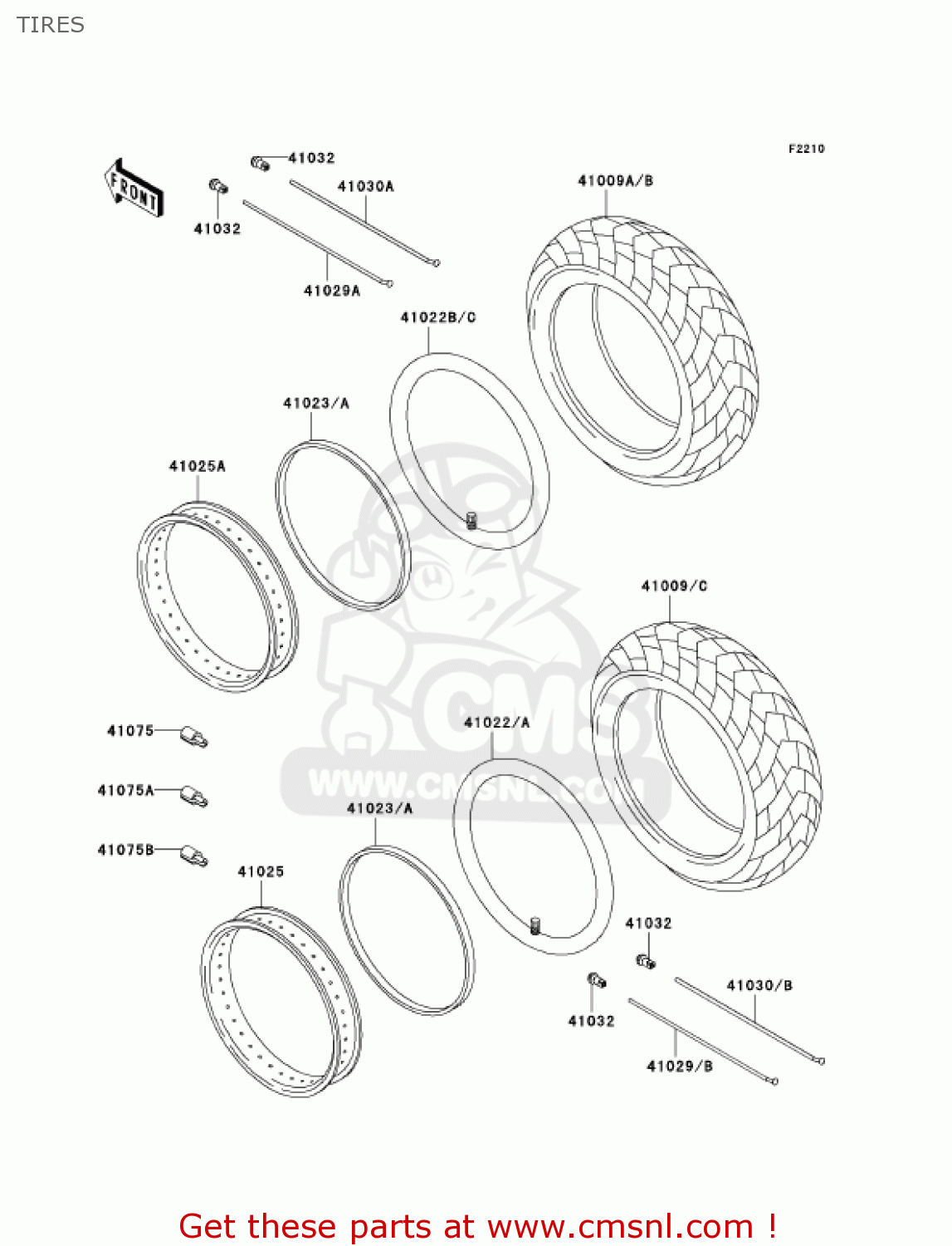 TIRES VN800B9 VULCAN 800 CLASSIC 2004 USA CALIFORNIA CANADA