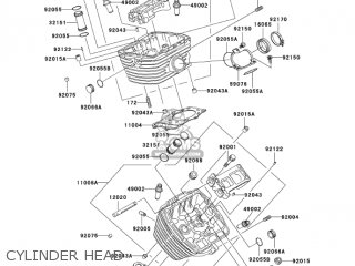 CYLINDER HEAD - VN800B9 VULCAN 800 CLASSIC 2004 USA CALIFORNIA CANADA