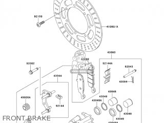 FRONT BRAKE - VN800B9 VULCAN 800 CLASSIC 2004 USA CALIFORNIA CANADA