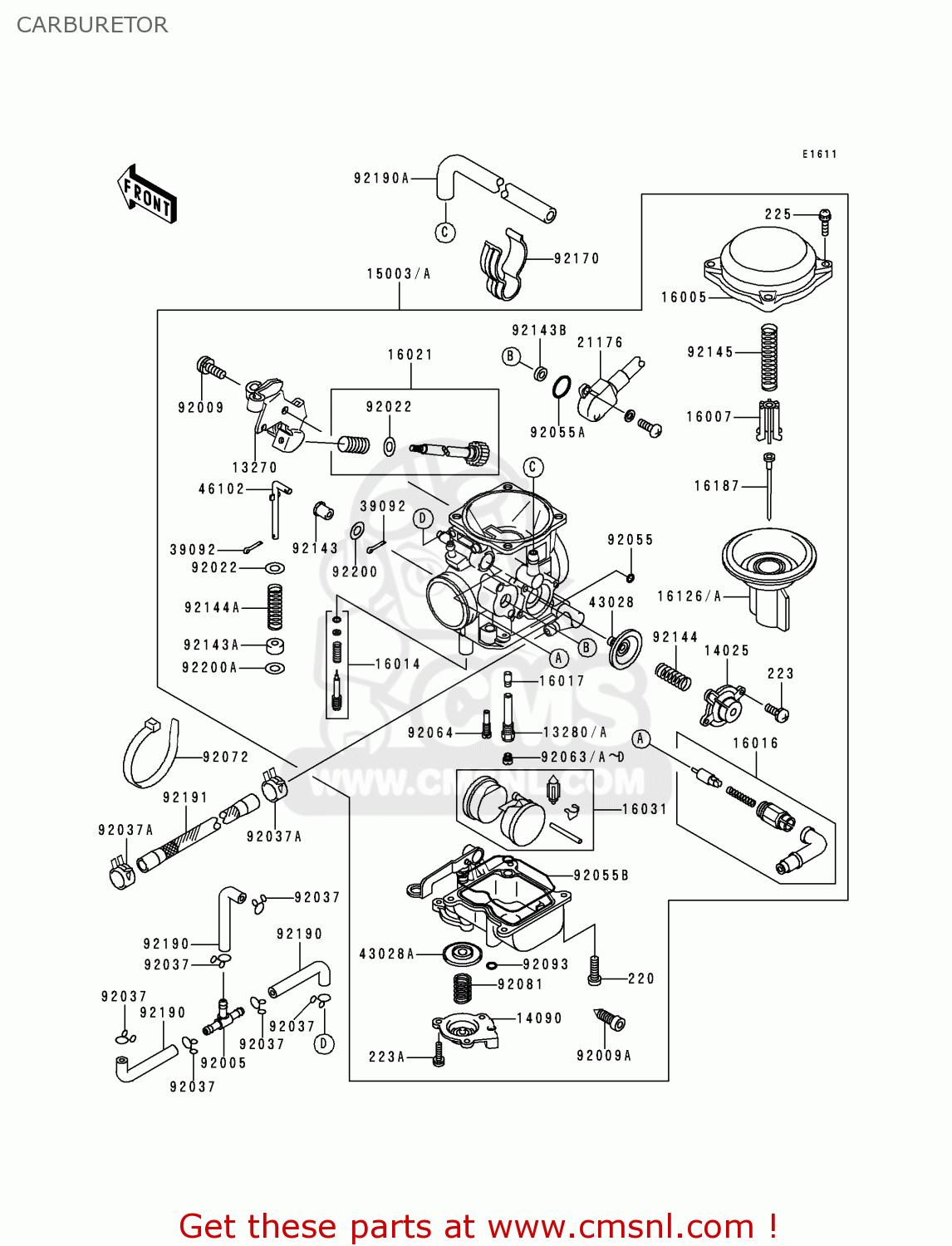 CARBURETOR VN800C1 VN800 DRIFTER 1999 EURO UK FR NL AR FG GR IT NR SD SP ST