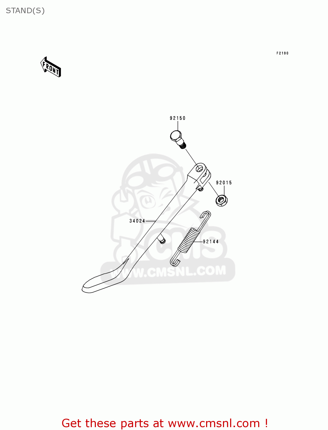 STAND(S) VN800C1 VN800 DRIFTER 1999 EURO UK FR NL AR FG GR IT NR SD SP ST