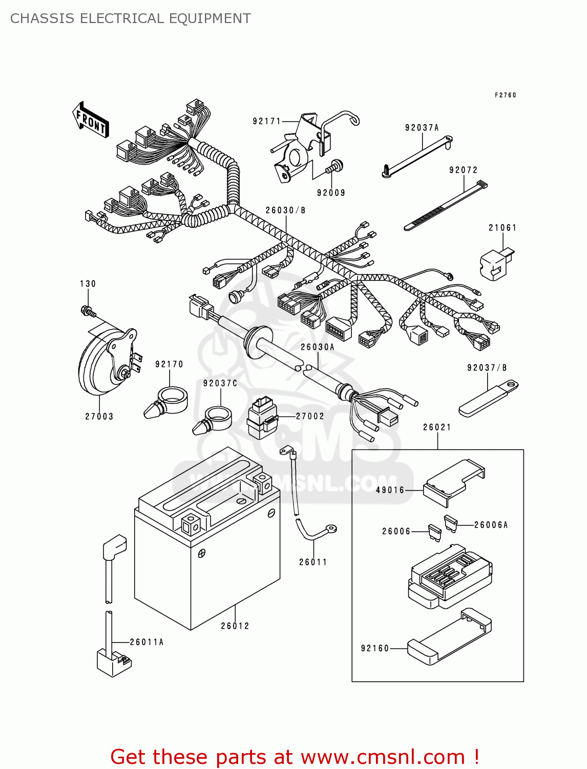 CHASSIS ELECTRICAL EQUIPMENT VN800C1 VN800 DRIFTER 1999 EURO UK FR NL AR FG GR IT NR SD SP ST