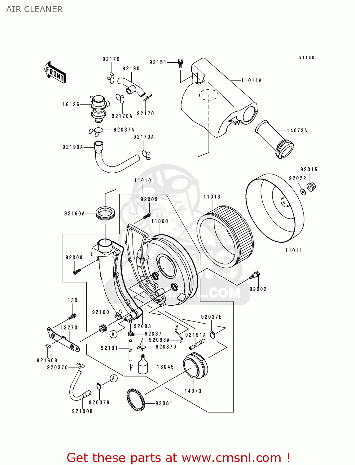 AIR CLEANER VN800C1 VN800 DRIFTER 1999 EUROPE UK FR NR SP
