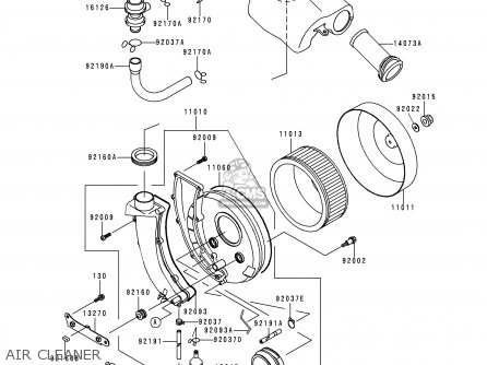 AIR CLEANER - VN800C1 VN800 DRIFTER 1999 EUROPE UK FR NR SP