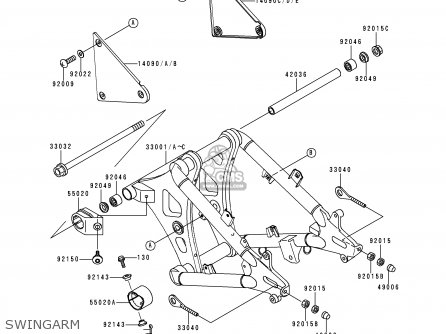 SWINGARM - VN800C1 VN800 DRIFTER 1999 EUROPE UK FR NR SP