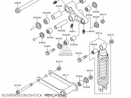 SUSPENSION/SHOCK ABSORBER - VN800C1 VN800 DRIFTER 1999 EUROPE UK FR NR SP
