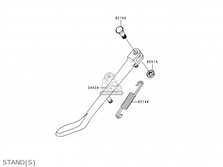 STAND(S) - VN800C1 VN800 DRIFTER 1999 EUROPE UK FR NR SP